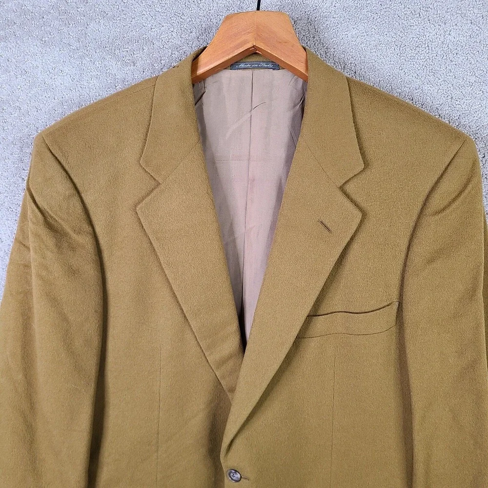 Corneliani X‎ Cedrics Jacket Mens 42R Brown Wool Cashmere Blazer Italy Chamois